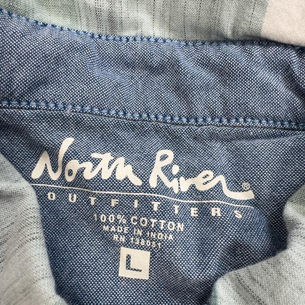 North River Outfitters Shirt Mens L Multicolor Plaid Short Sleeve Button Front - Picture 4 of 6
